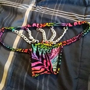 Animal print  chainlinked dancer bottoms